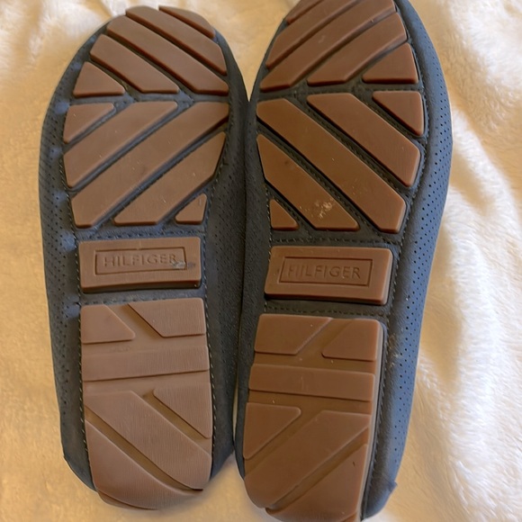 Tommy Hilfiger blue slip on shoes. Worn but in good condition. Very comfortable. - Picture 3 of 4